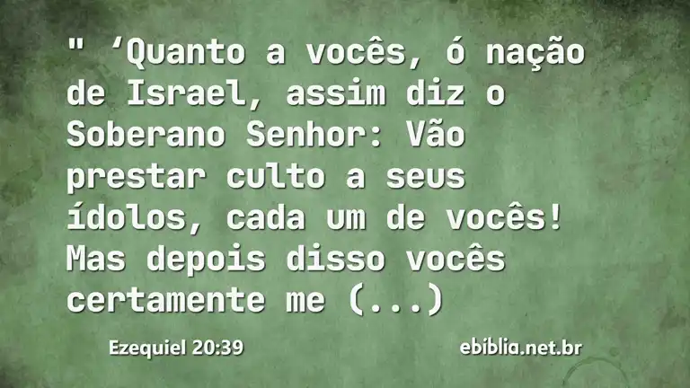 Ezequiel 20:39