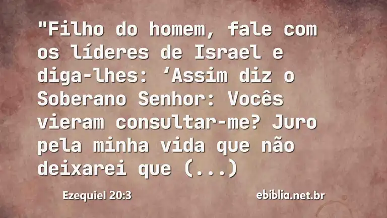 Ezequiel 20:3