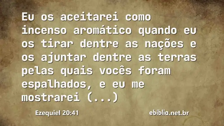 Ezequiel 20:41