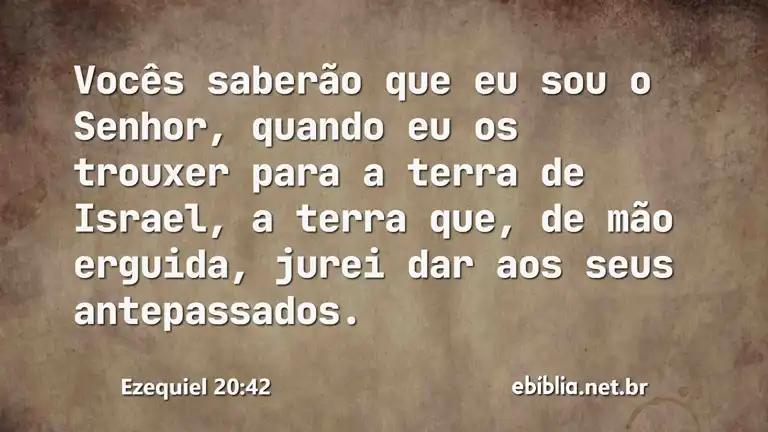 Ezequiel 20:42