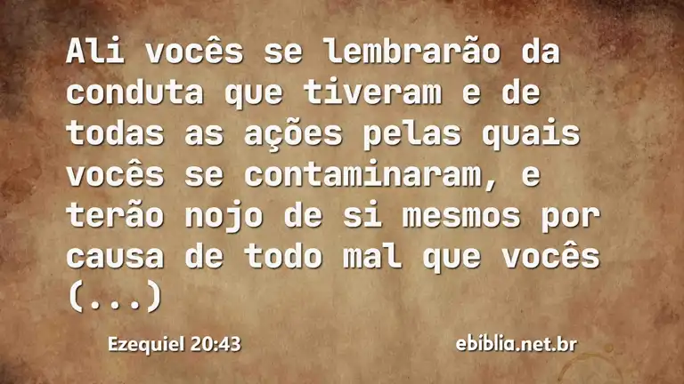 Ezequiel 20:43