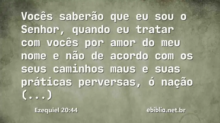 Ezequiel 20:44