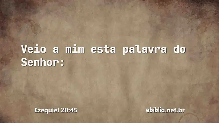 Ezequiel 20:45