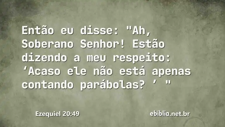 Ezequiel 20:49