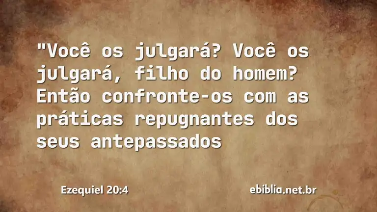 Ezequiel 20:4