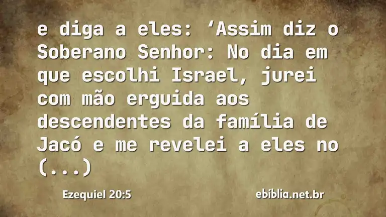 Ezequiel 20:5