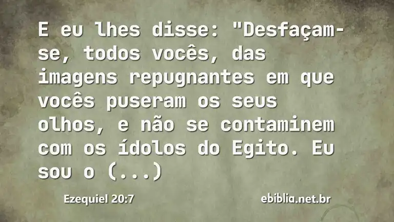 Ezequiel 20:7