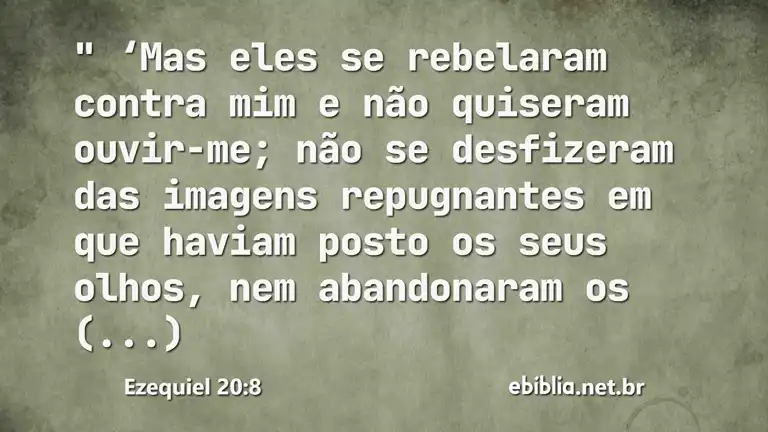 Ezequiel 20:8