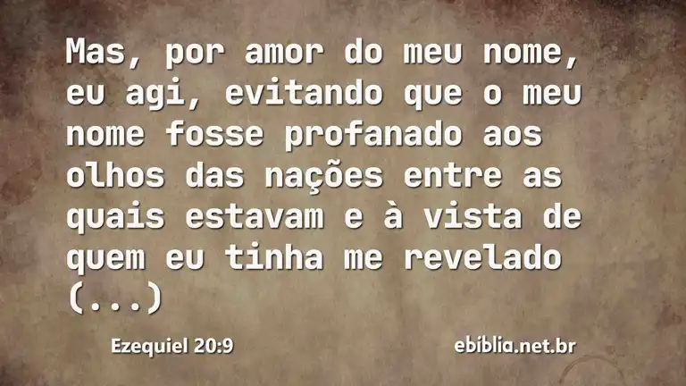 Ezequiel 20:9