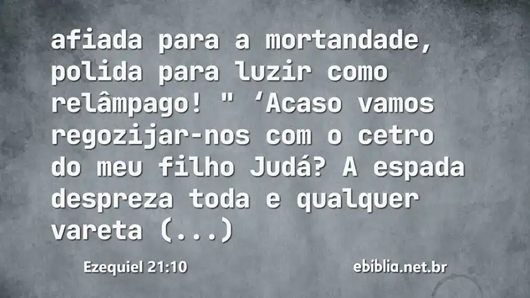 Ezequiel 21:10