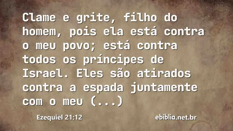 Ezequiel 21:12