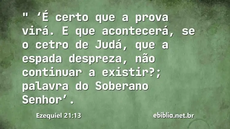 Ezequiel 21:13