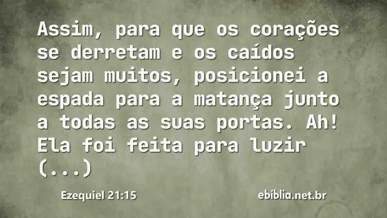 Ezequiel 21:15