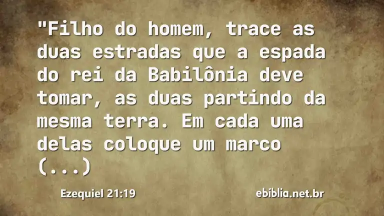 Ezequiel 21:19