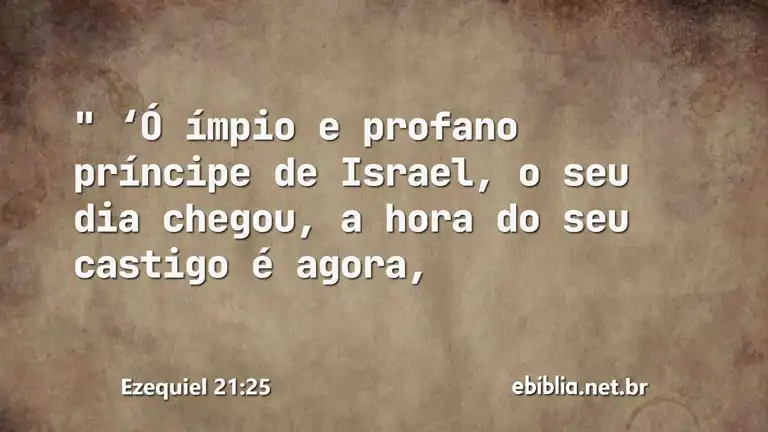 Ezequiel 21:25