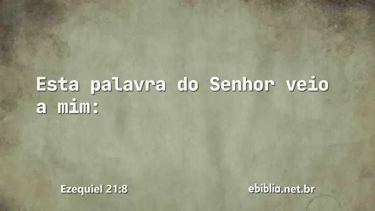 Ezequiel 21:8