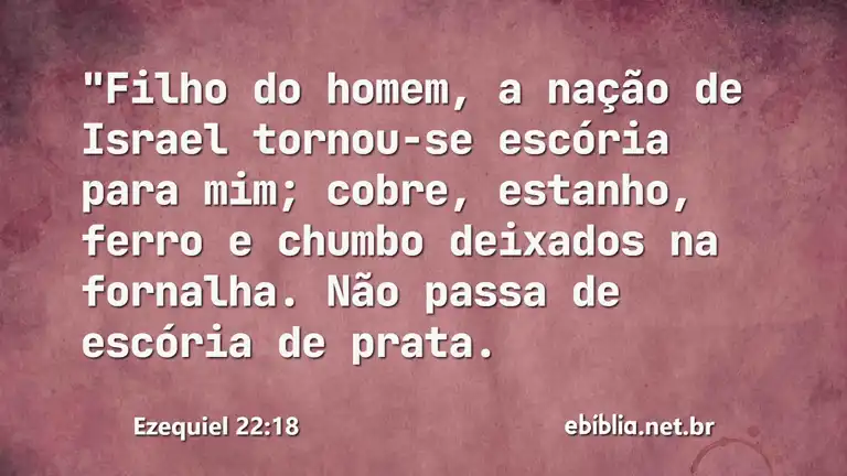 Ezequiel 22:18