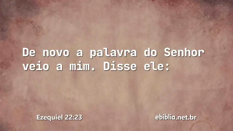 Ezequiel 22:23