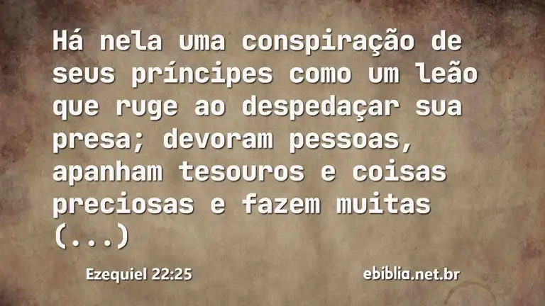 Ezequiel 22:25