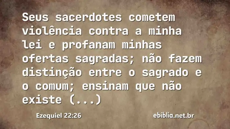 Ezequiel 22:26