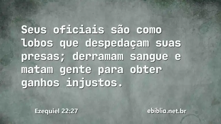 Ezequiel 22:27