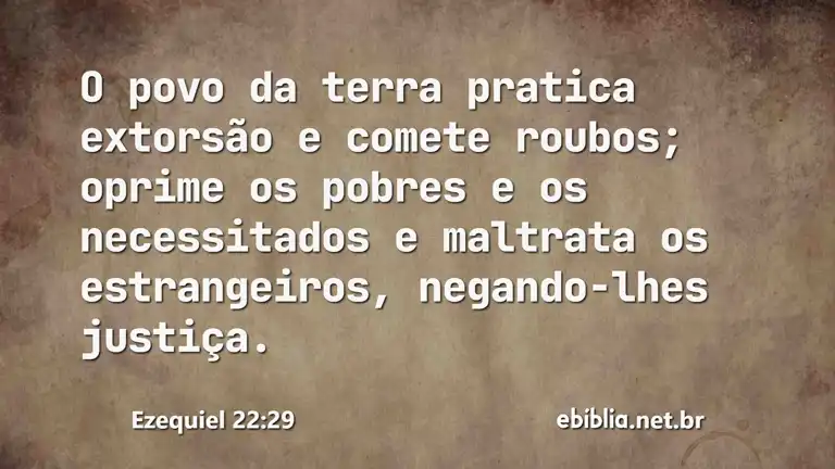 Ezequiel 22:29