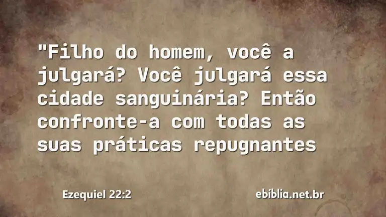 Ezequiel 22:2