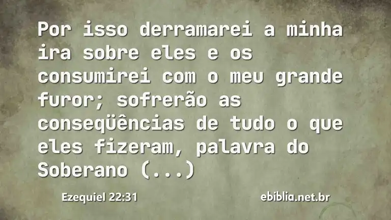 Ezequiel 22:31