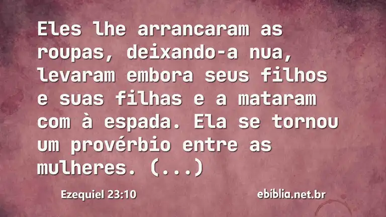 Ezequiel 23:10