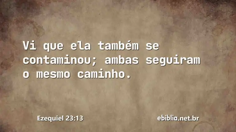 Ezequiel 23:13