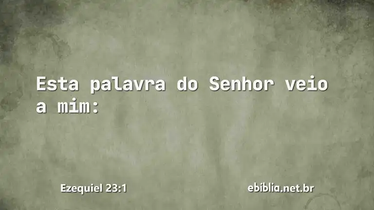 Ezequiel 23:1