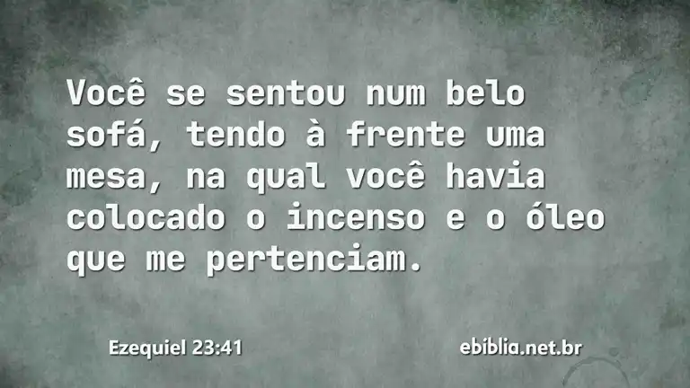 Ezequiel 23:41