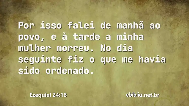 Ezequiel 24:18