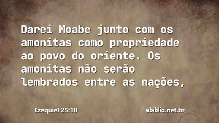 Ezequiel 25:10