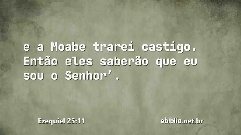 Ezequiel 25:11