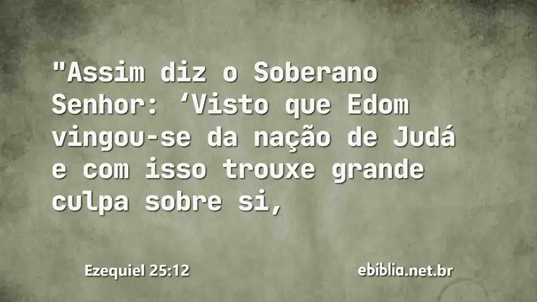 Ezequiel 25:12