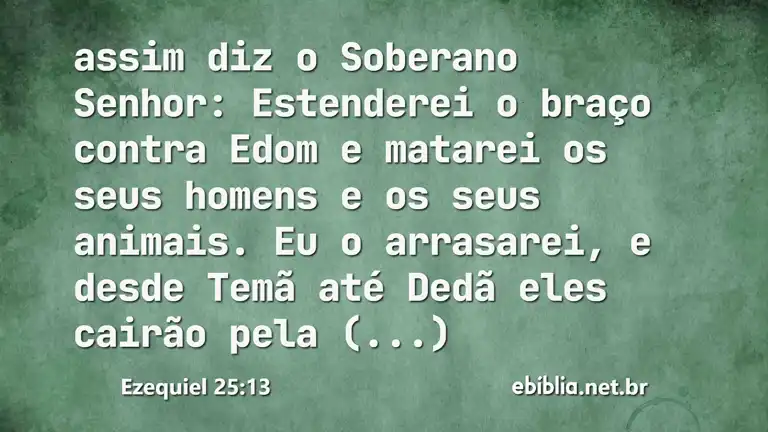 Ezequiel 25:13