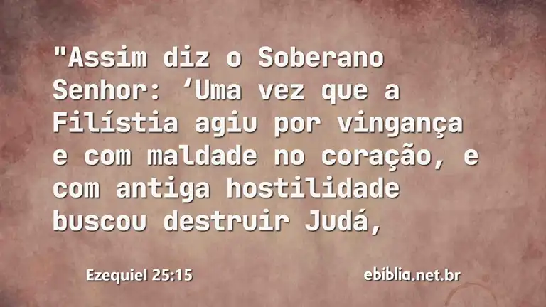 Ezequiel 25:15