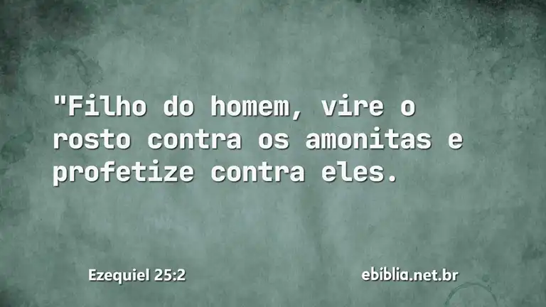 Ezequiel 25:2