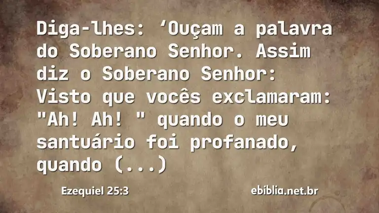 Ezequiel 25:3