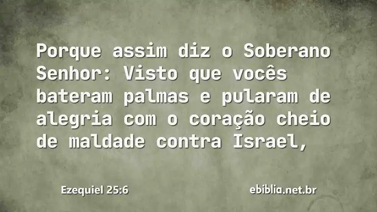 Ezequiel 25:6