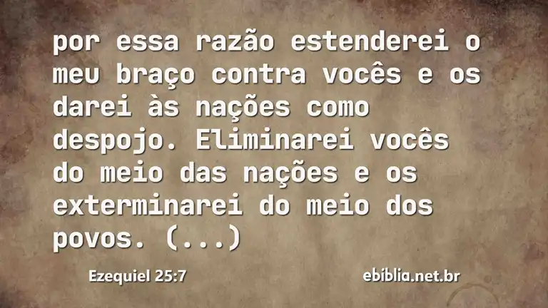 Ezequiel 25:7