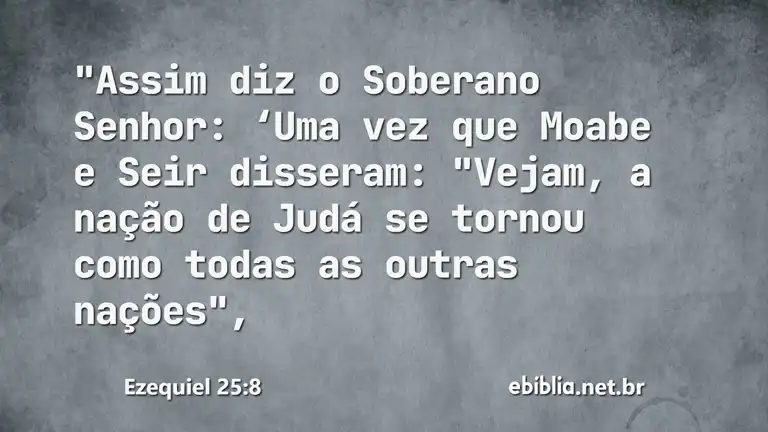 Ezequiel 25:8