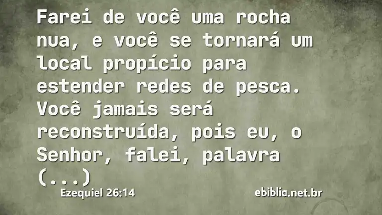 Ezequiel 26:14