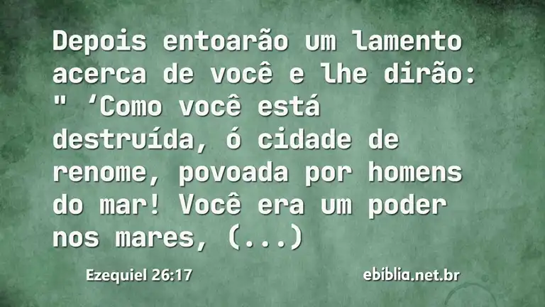 Ezequiel 26:17