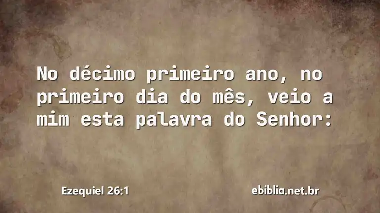 Ezequiel 26:1