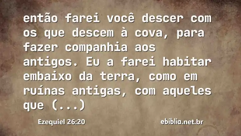 Ezequiel 26:20