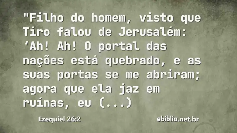 Ezequiel 26:2