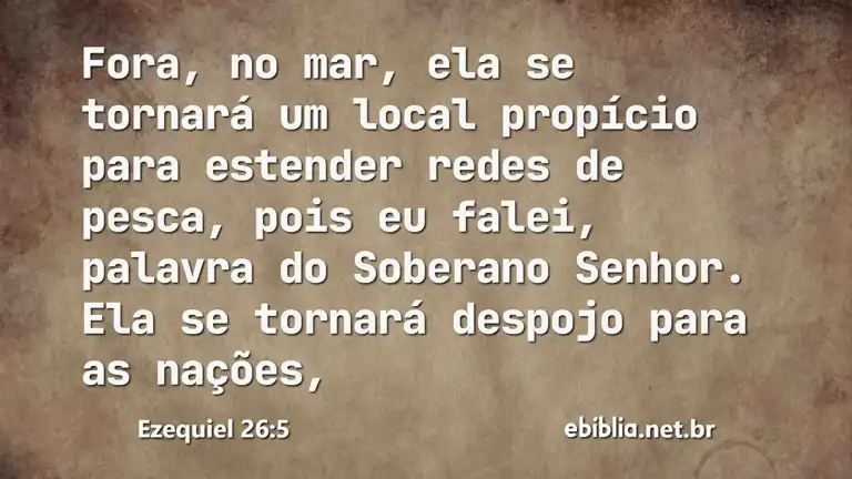 Ezequiel 26:5