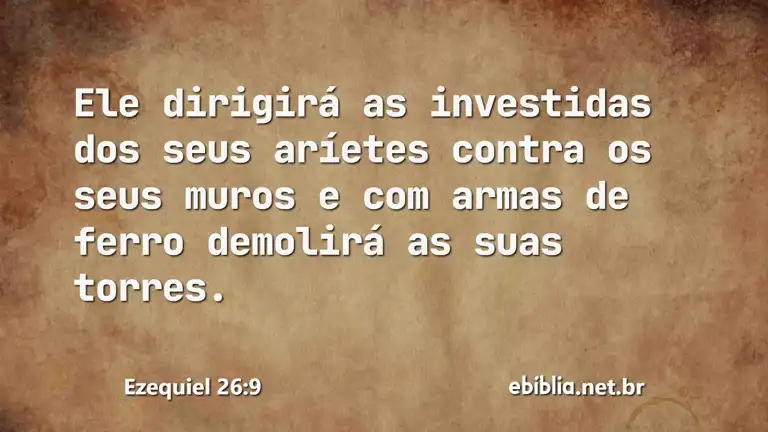 Ezequiel 26:9